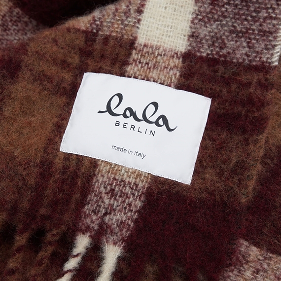 Lala Berlin Smilla Tørklæde, White/Brown